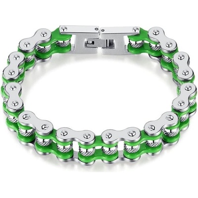 Impress Jewelry náramek z chirurgické oceli Moto SCRUB Zelený 97k-cube