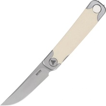SRM 131M-GT 14C28N bead blasted with white G10 handle