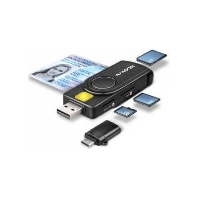 AXAGON CRE-SMP2A ID card reader & SD/microSD/SIM card PocketReader USB