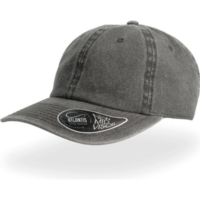 Atlantis Headwear Digg 6 panelová vintage COT33409000299 black Černá