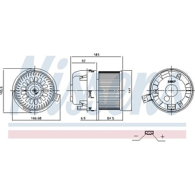 vnitřní ventilátor NISSENS 87677