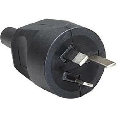 Bachmann 910.182 zástrčka SchuKo 250 V čierna IP20
