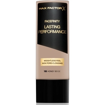 Max Factor Facefinity Lasting Performance Tekutý make-up pro dlouhotrvající efekt 108 Honey Beige 35 ml