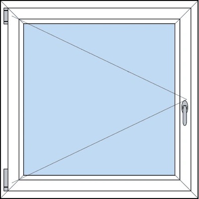 OknaDvereNaMiru.cz Plastové okno otevíravé bílá 100 x 205 cm