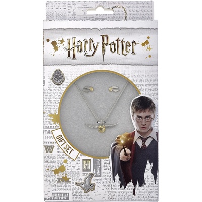Náhrdelník a náušnice Harry Potter Zlatonka