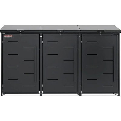 Scorpion elektro s.r.o Přístřešek na 3 popelnice D11GG3Z antracit – Zboží Dáma