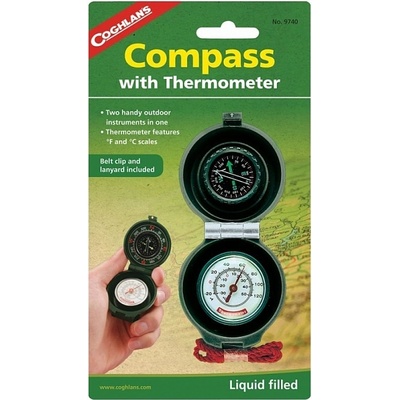 Coghlan´s kompas s teploměrem Thermometer – Zboží Mobilmania