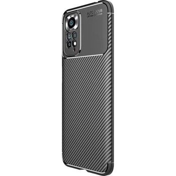 Gigapack Redmi Note 11 4G GIGAPACK Силиконов протектор за телефон, удароустойчив, карбонов модел, ЧЕРЕН GP-129627 (GP-129627)