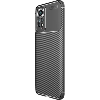 Gigapack Redmi Note 11 4G GIGAPACK Силиконов протектор за телефон, удароустойчив, карбонов модел, ЧЕРЕН GP-129627 (GP-129627)
