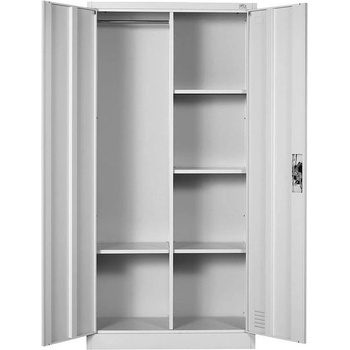 RFG Гардероб RFG, метален, с 4 рафта, 90 х 45 х 185 cm, сив (4035180067)