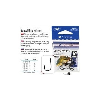 MIKADO HOOK SENSUAL CHINU W/RING BN vel.6 10 ks