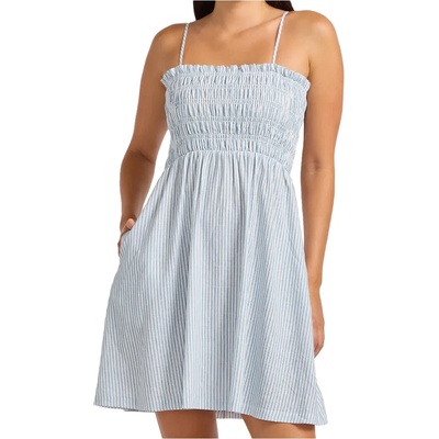 Seafolly Дамска рокля Seafolly Beach Club Shirred Mini Dress - Powder Blue (134-1889-0113)