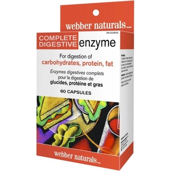 Image 1 of Webber Naturals Complete Digestive Enzymes Full Spectrum Formula [60 капсули]