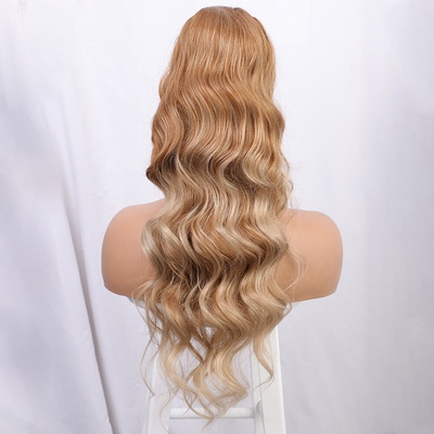 Ponytail vlnitý so sťahovacou gumou - šafranová blond