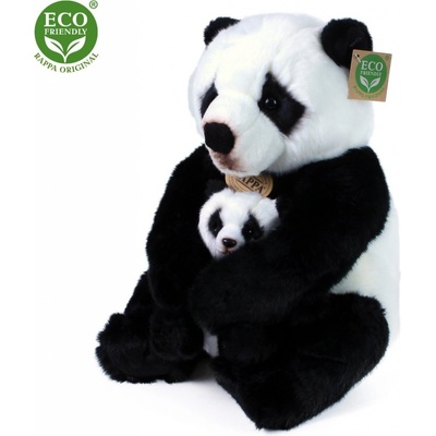 Eco-Friendly Rappa panda s mládětem 27 cm
