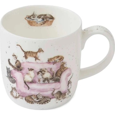 Royal Worcester Porcelánový hrnek Wrendale Designs Cattitude 310 ml