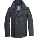 Pánské kabáty Brandit kabát Pea Coat černá