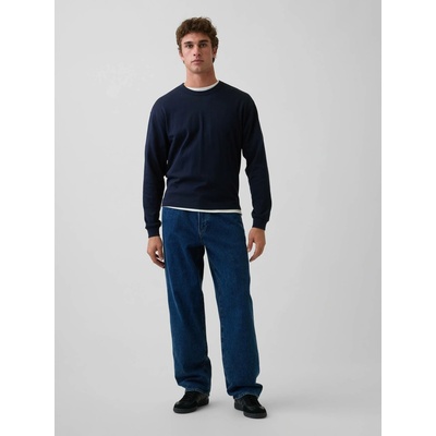 GAP Džíny Mid Rise Baggy Tmavě modrá