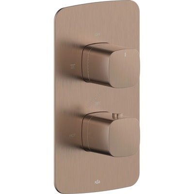 Armatura 5759-001-34- Термостатичен душ смесител за вградена инсталация MALAGA, розово злато (KF0291)