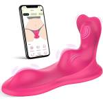 SuperLove Sit & Ride Strong Triple Motor Vibrator with App Pink