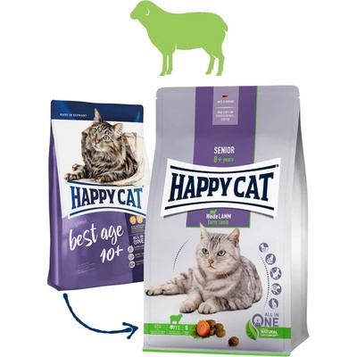 Happy Cat Supreme Senior Weide-Lamm 4 kg