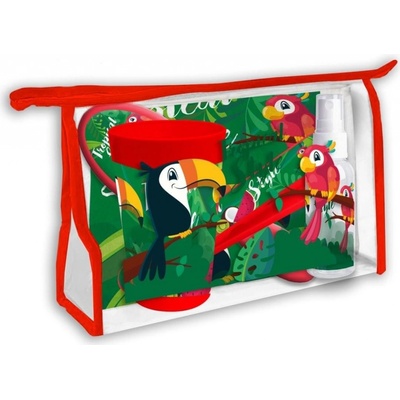 Euroswan kozmetická taška vybavená Jednorožec polyester PVC23 x 15 x 8 cm