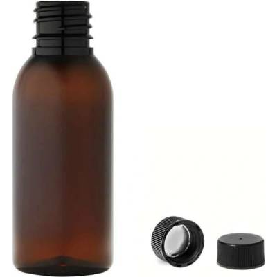 Via Plastová lahvička hnědá s černým uzávěrem 35 ml