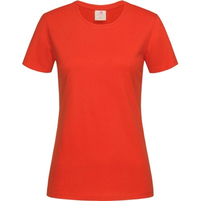 Stedman Tričko Classic-T Fitted Women krátký rukáv dámské Oranžová brilliant