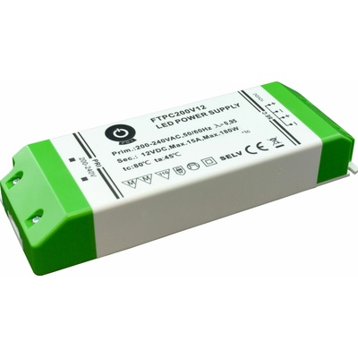 POS plastový zdroj pre LED výkonný FTPC-C2 12V - 180W