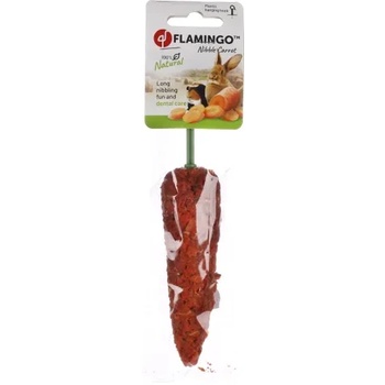 Flamingo Snacks Nibble carrot - Лакомство за гризачи, поддържа зъбите къси и здрави, с моркови, 60 гр