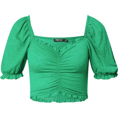 Nasty Gal Блуза зелено, размер 6