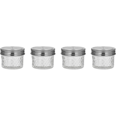 SILVERCREST Sada skleněných potravinových dóz 4 dílná sada 100 ml