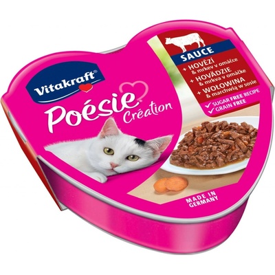 Vitakraft Poésie Sauce s hovädzím mäsom a mrkvou 85 g