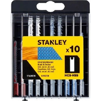 Stanley STA28020-XJ 10dílná sada pilových listů do dřeva uchycení U