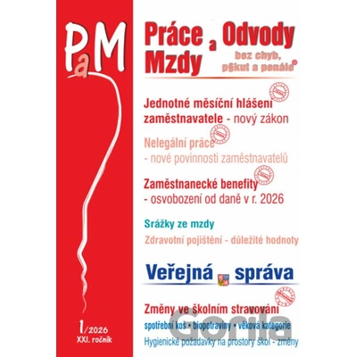 Práce a mzdy 1/2026 – Jednotné měsíční hlášení zaměstnavatele