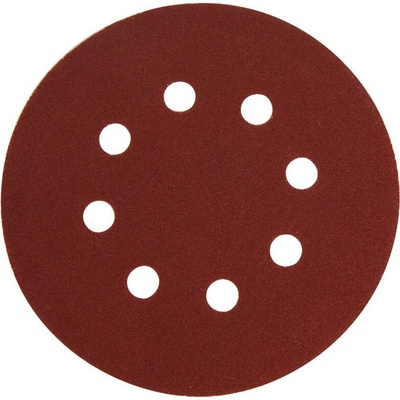 EXTOL Výsek papíry brusné, suchý zip, bal. 10ks, 125mm, P60