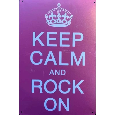 Ceduľa Keep Calm And Rock On