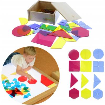 Masterkidz polopriehľadné geometrické tvary
