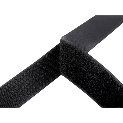 Prima-obchod Suchý zip háček + plyš šíře 38 mm, barva 2 černá