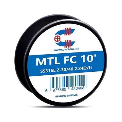 Coilology Sandvik Odporový drát MTL Fused Clapton SS316L 3m 2 30/40