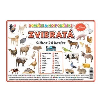 Kupka Petr Súbor 24 kariet - zvieratá domáce a hospodárske