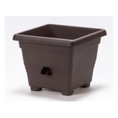 Samozavlažovací květináč Plastia BERGAMOT 35 čokoládový
