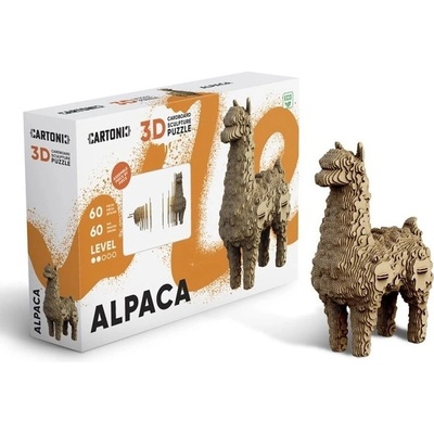 Cartonic 3D PUZZLE ALPACA, 60 ks