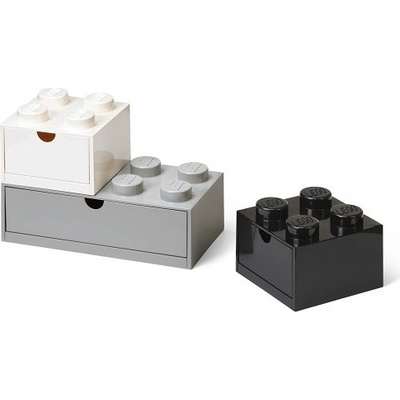 LEGO® úložné boxy Multi-Pack 4 ks černá bílá šedá