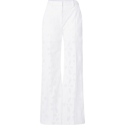 Munthe Панталон с ръб 'EILEEN' бяло, размер 42