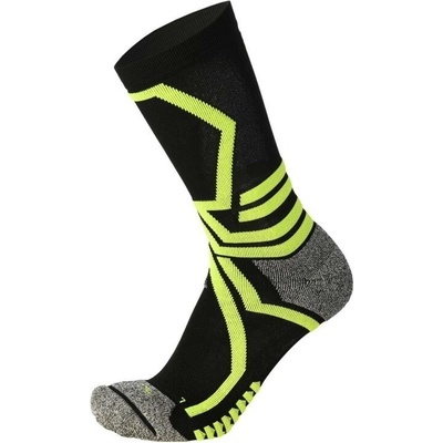 Mico Medium Weight X-Performance X-Country Ski Crew Socks čierna žltá