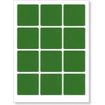 CDRmarket Самозалепващи етикети 60 x 60 mm, 12 етикета, A4, 20 листа, зелени (R0ECO.6060GREEN)