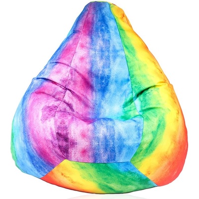 PUFRELAX Калъф за пуф круша, 220л. , Nirvana Hobbit - Rainbow Watercolour (COVER_PUF-G-NH-TEXP-RAW)