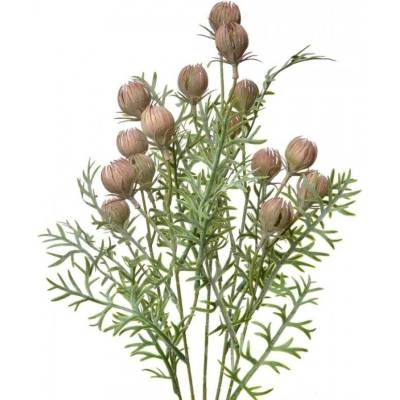 Umělá květina růžová Love in a mist - 47 cm
