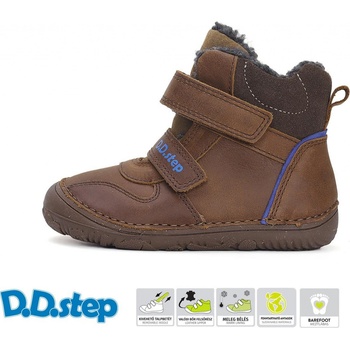 D.D.Step Barefoot zimní boty W073-42814 Chocolate